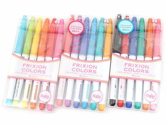 Erasable FriXion Fineliner Pen Set | Pilot Frixion Heat Erase Marker Pens 6  Pack Assorted Colors, Erasable Pen for Embroidery - 6 PACK SET