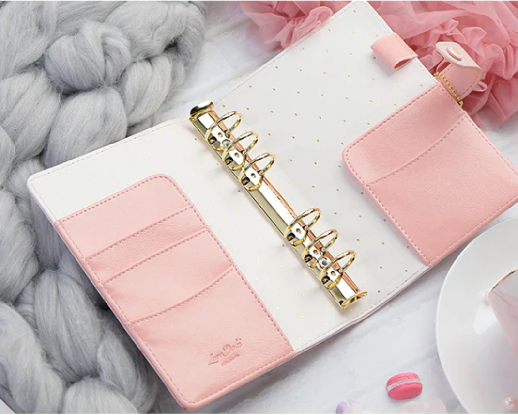 Pink Marble Personal Planner + Accessories