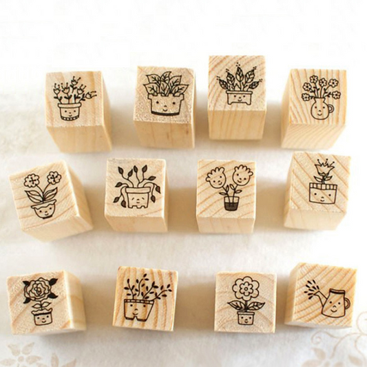 Pot Plants Stamp Set