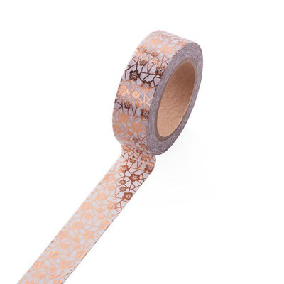 Gold Rose Gold and Copper Metallic Washi Tape and Silver and 