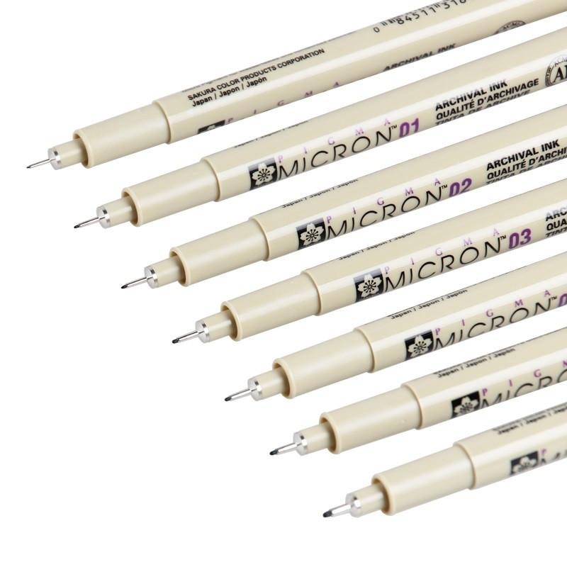 Sakura Pigma Micron Pens - Set of 6, Assorted Colors, Size 03