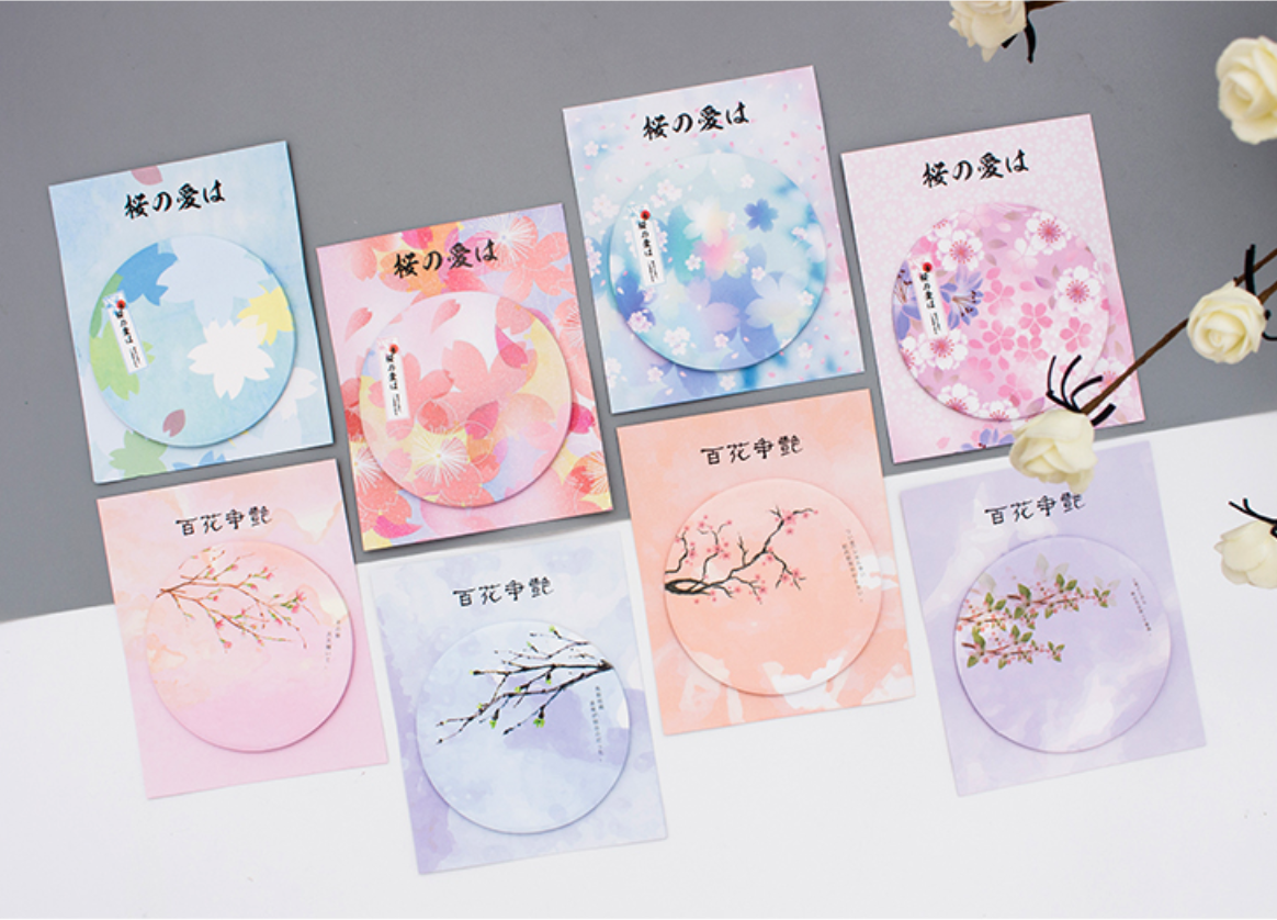 Sakura Sticky Notes (8 Types)