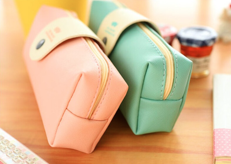 Large PU Leather Pencil Case