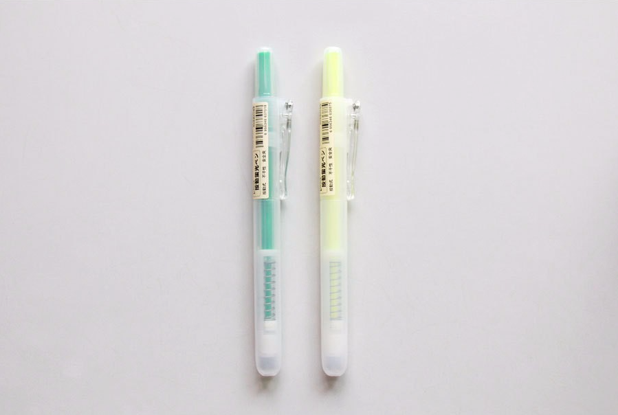 MUJI Retractable Highlighter