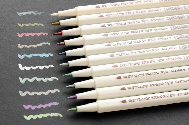 STA Metallic Shade Brush Pen 10-pack