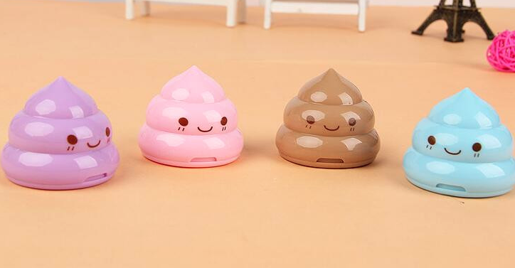 Smiling Poop Pencil Sharpener