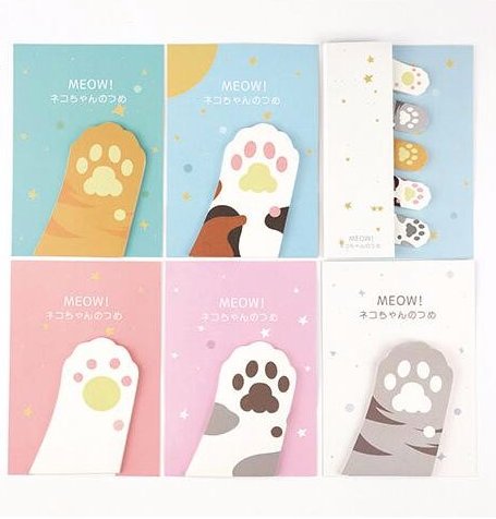 Cat Paw Sticky Notes