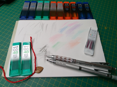 Uni Nano Dia Color 0.5mm Colored Mechanical Pencil Leads Refills