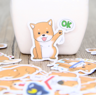 Shiba Inu Puppy Stickers