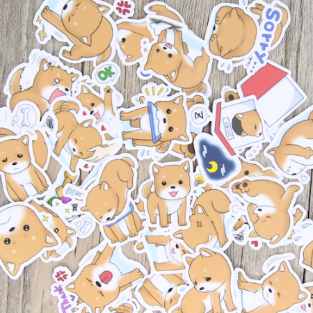 Shiba Inu Puppy Stickers