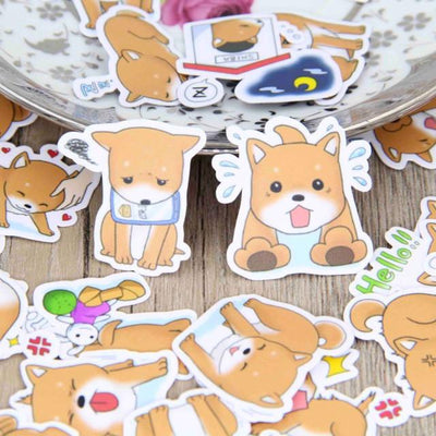 Shiba Inu Puppy Stickers