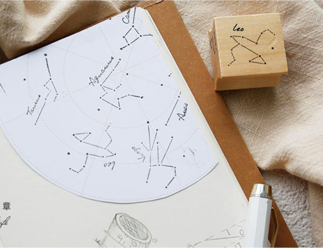 Star Constellation Wooden Stamp