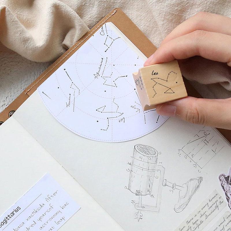 Star Constellation Wooden Stamp