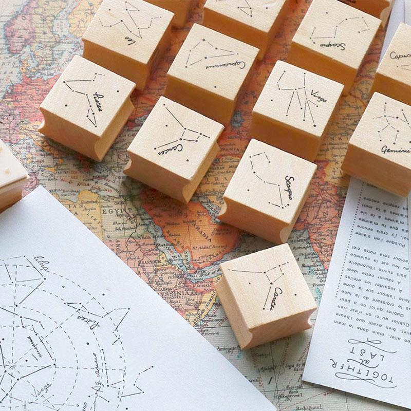 Star Constellation Wooden Stamp