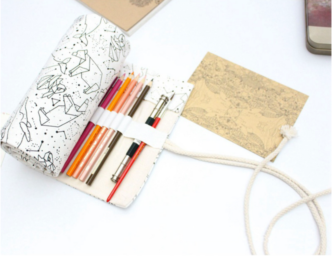 Star Constellations Roll Up Pencil Case