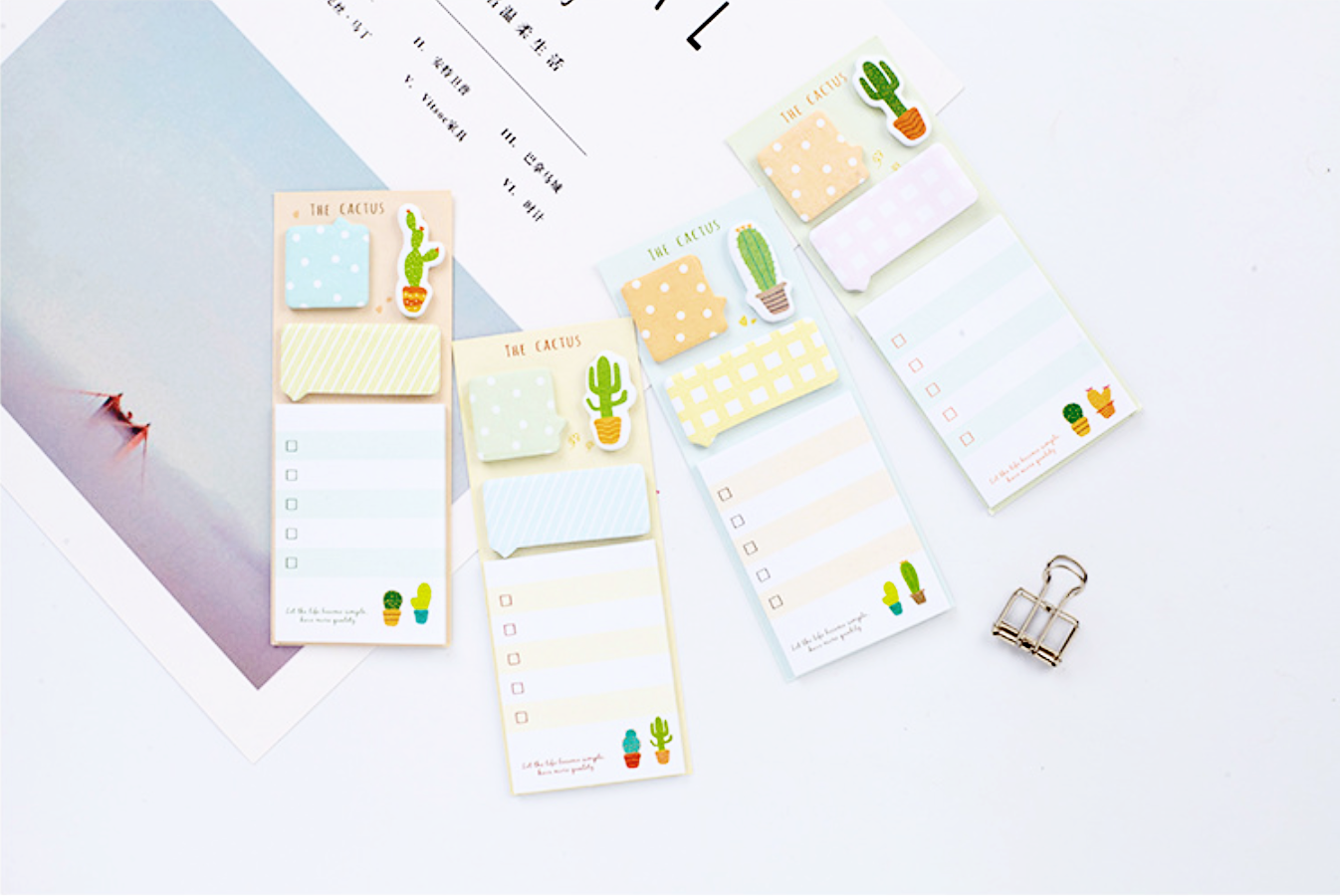 The Cactus Sticky Note Set