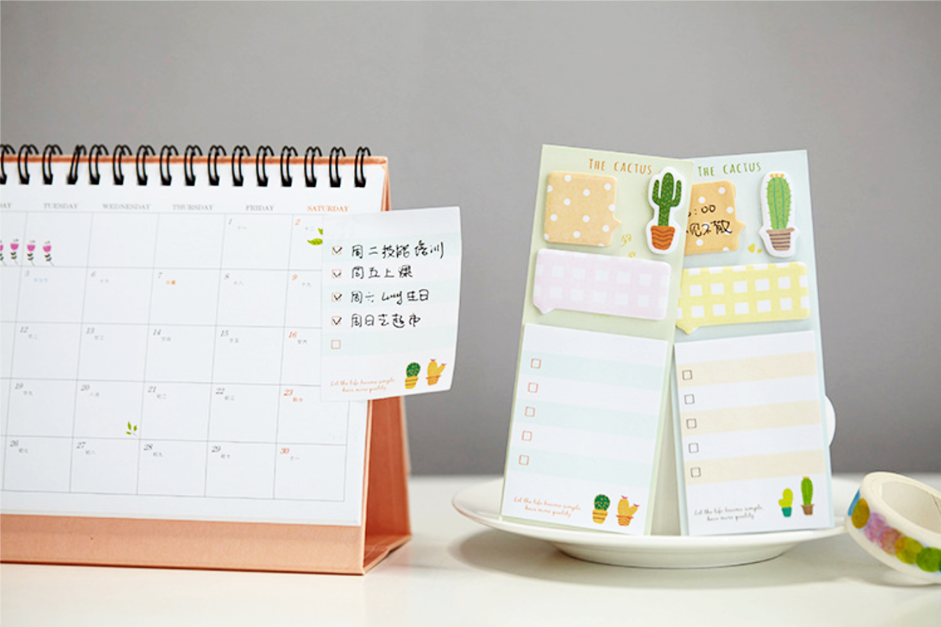 The Cactus Sticky Note Set