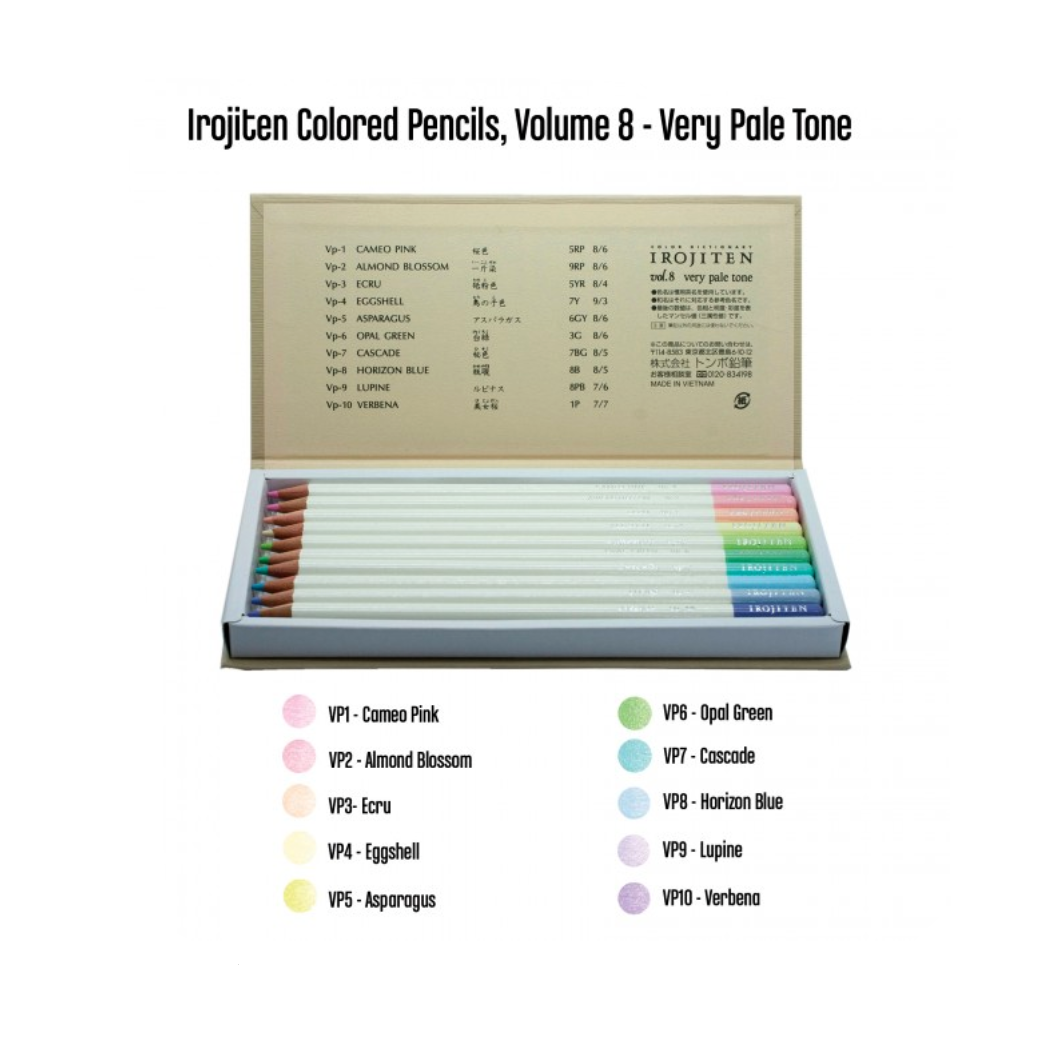 Tombow Irojiten Colored Pencil Dictionary - 30 Color Set - Seascape