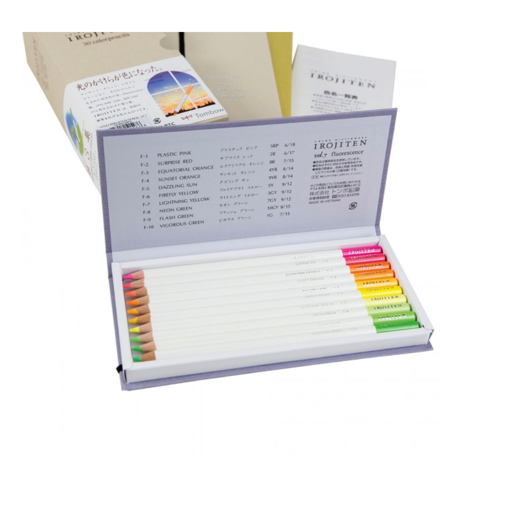 Tombow Irojiten Colored Pencil Dictionary - 30 Color Set - Seascape