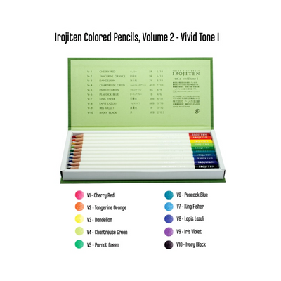 Tombow Irojiten Colored Pencil Dictionary - 30 Color Set - Rainforest