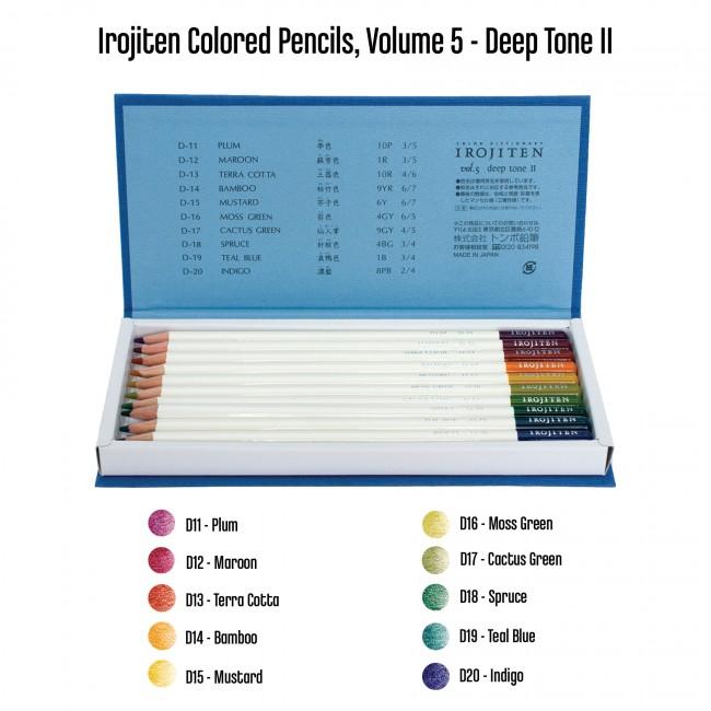 Tombow Irojiten Colored Pencil Dictionary - 30 Color Set - Woodlands
