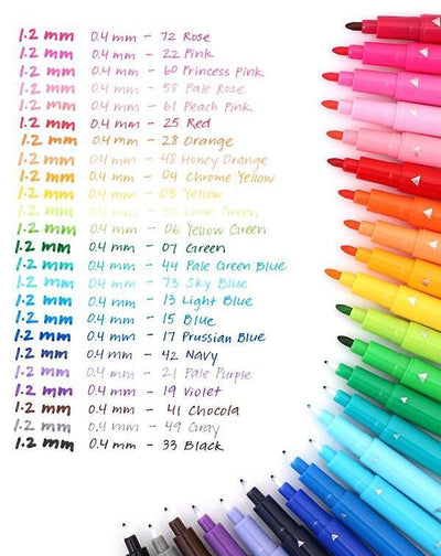 Tombow Play Color 2 Double-Sided Marker - 24 Color Set - Kawaii Pen Shop -  Cutsy World