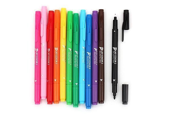 Tombow Play Color 2 Double-Sided Marker - 12 Color Set - Kawaii Pen Shop -  Cutsy World