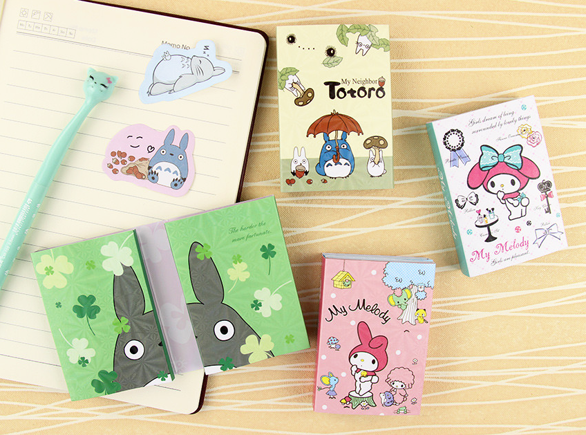 Totoro & My Melody Sticky Memo Set