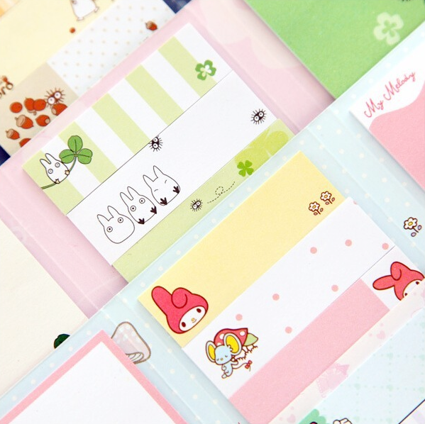 Totoro & My Melody Sticky Memo Set