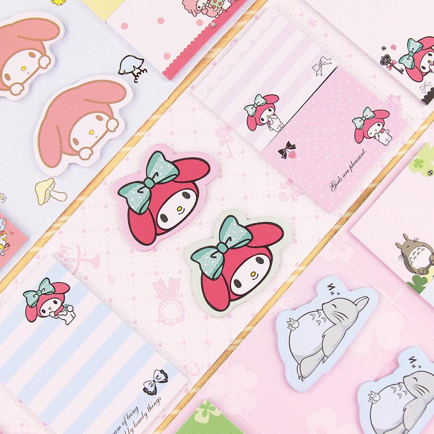 Totoro & My Melody Sticky Memo Set