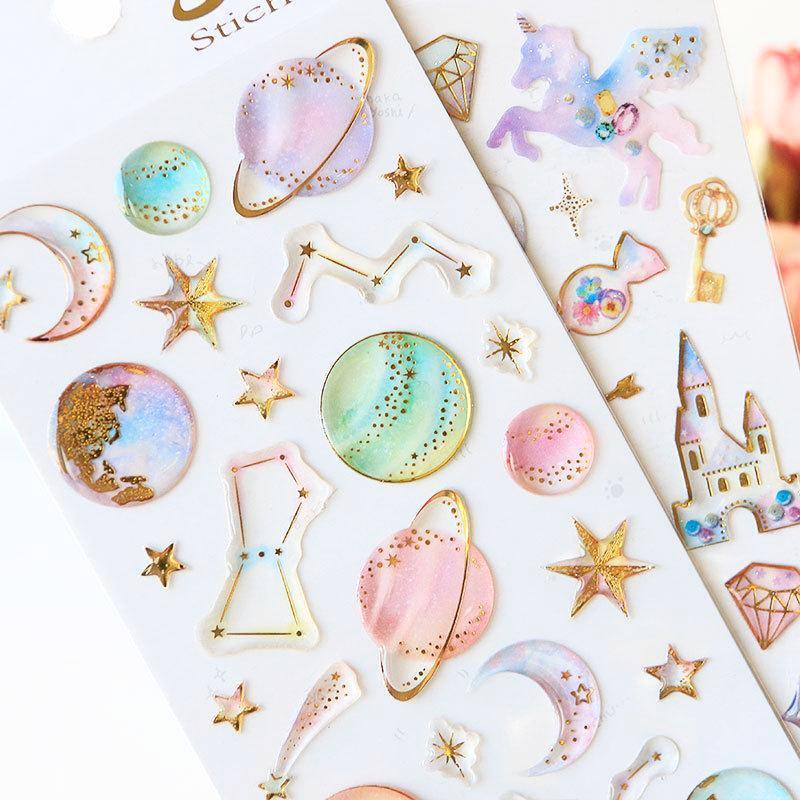 Sweet Dream Star & Unicorn Stickers