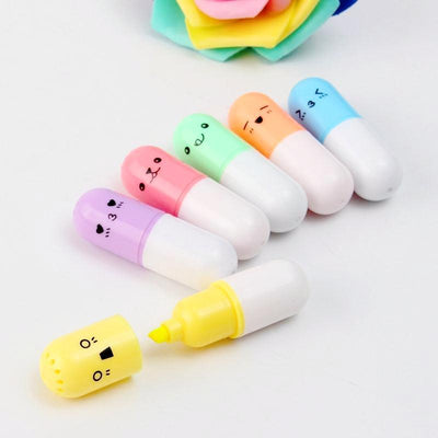 Vitamin Pill Highlighter Set - Kawaii Pen Shop - Cutsy World