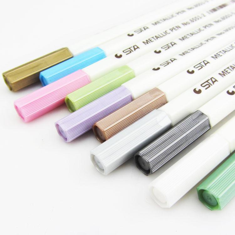 STA Metallic Shade Brush Pen 10-pack