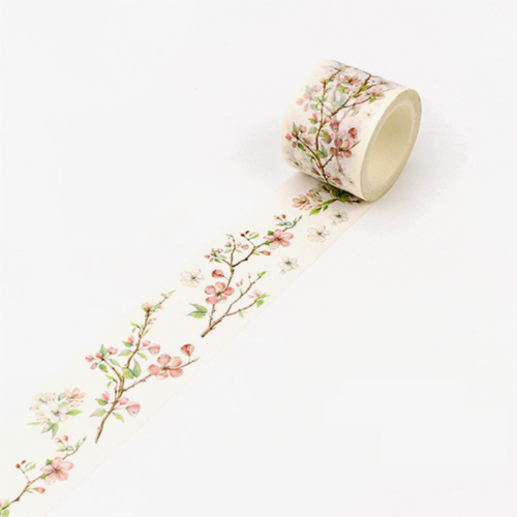 Oeda Original Japanese Washi Tape - Bloom Line Pale Pink – Little