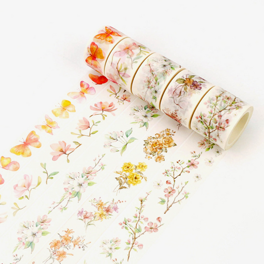 Wide Spring Blossom Washi Tape