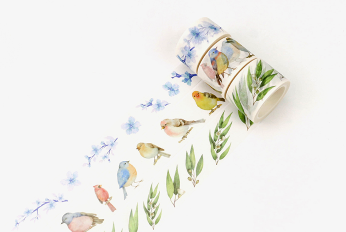 Wide Spring Blossom Washi Tape