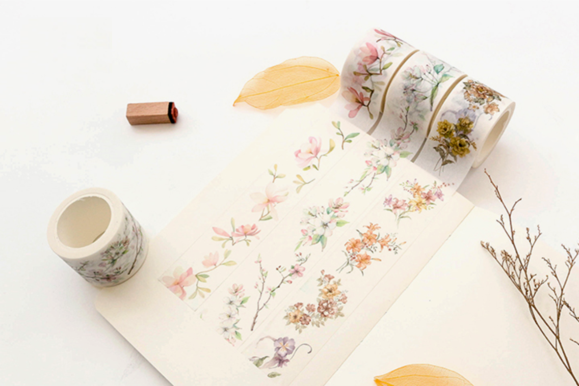 Wide Spring Blossom Washi Tape