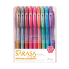 Zebra Sarasa Clip Metallic Color Gel Pen Set