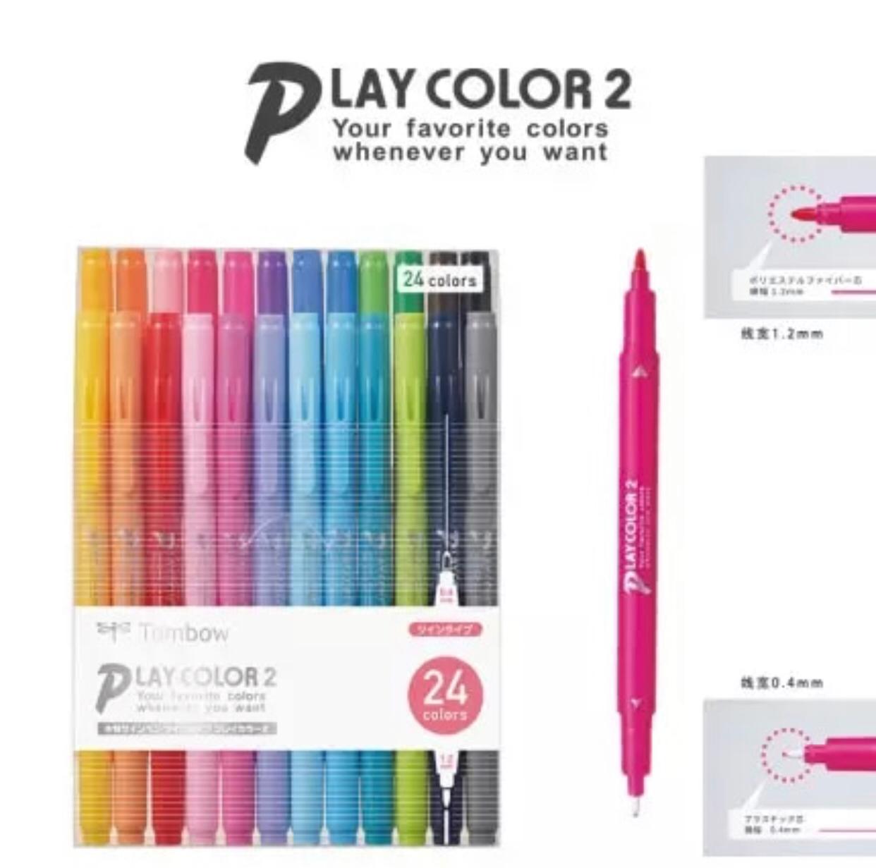 Tombow Play Color 2 Double-Sided Marker - 12/24/36 Color Set