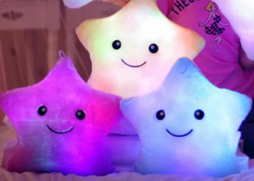 Glowing Luminous Cute Star Plush Toy Pillow