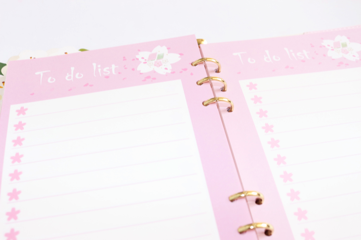 Pink Sakura Planner Refills