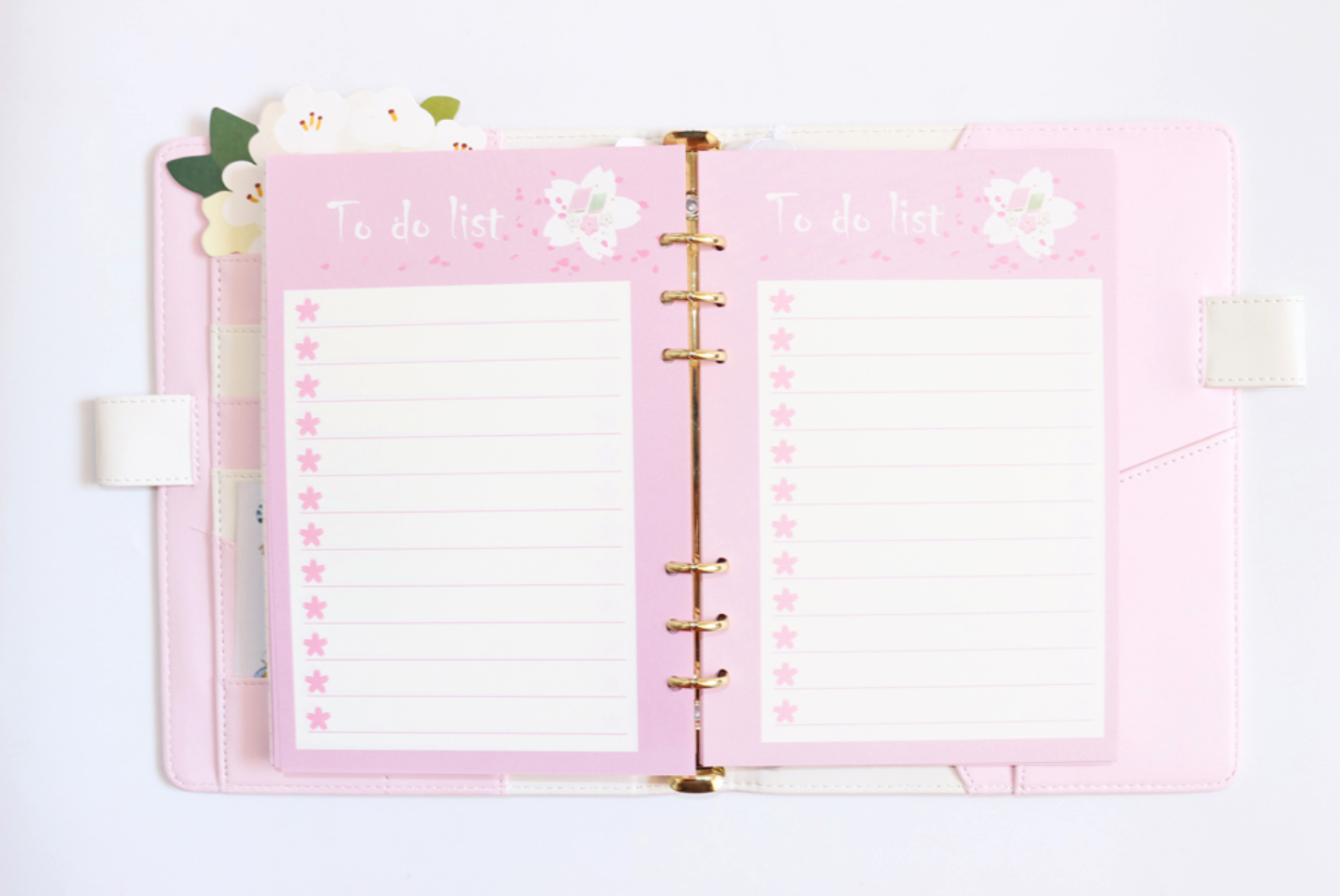 Pink Sakura Planner Refills