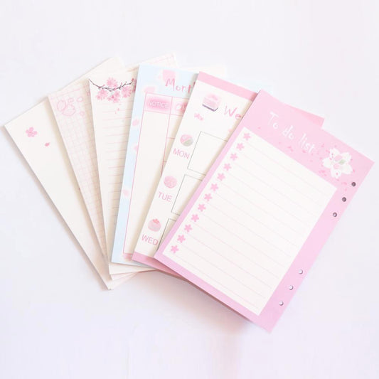 Pink Sakura Planner Refills