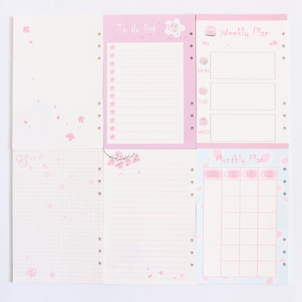 Pink Sakura Planner Refills