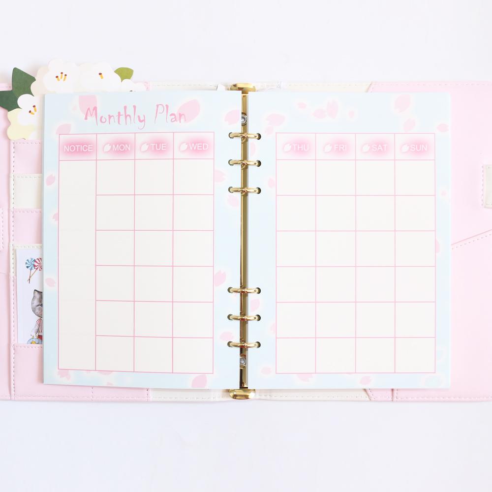 Pink Sakura Planner Refills