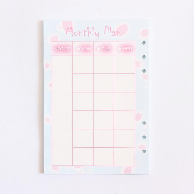 Pink Sakura Planner Refills