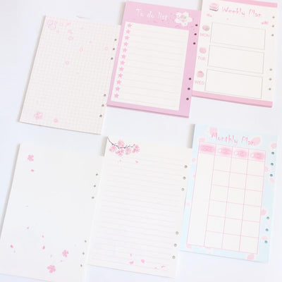 Pink Sakura Planner Refills