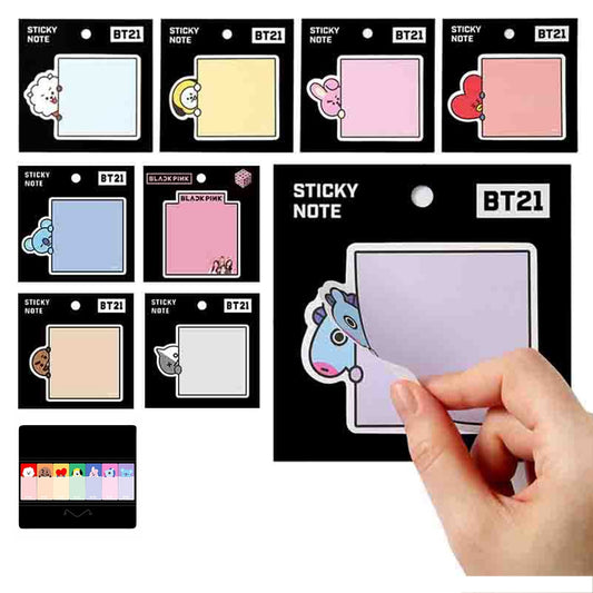 Cute BT21 Animals Sticky Notes