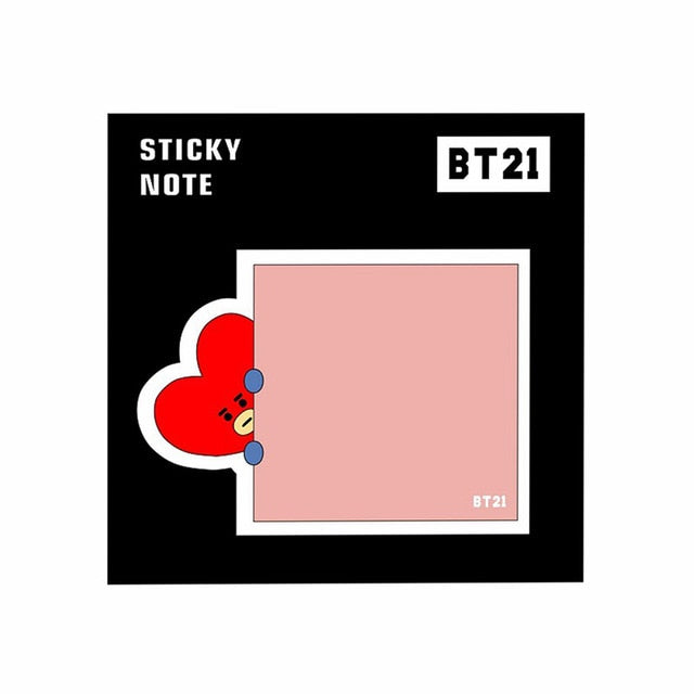 Cute BT21 Animals Sticky Notes