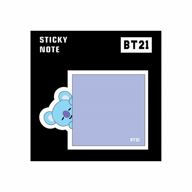 Cute BT21 Animals Sticky Notes